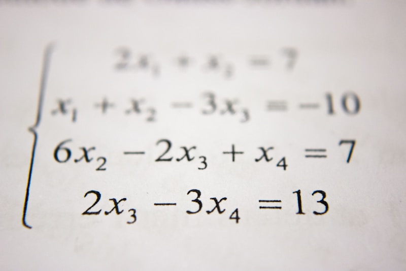 Mathematical formulas on whiteboard